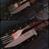 Set Cuchillo y tenedor Venado inox 420