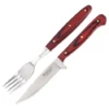 Set Cuchillo y tenedor Venado inox 420