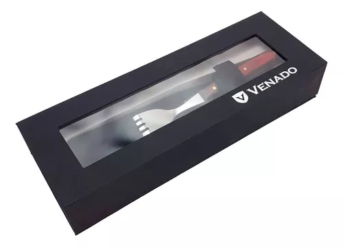 Set Cuchillo y tenedor Venado inox 420